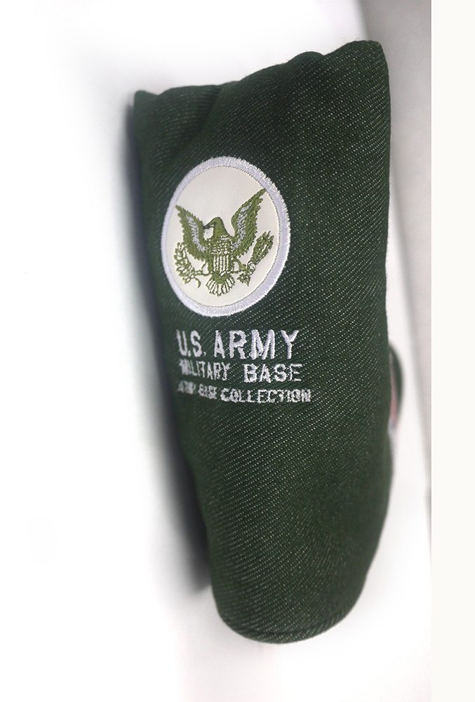 U.S ARMY ピン型パター用ヘッドカバー
[ABC-001 PCﾋﾟﾝ 陸]バック